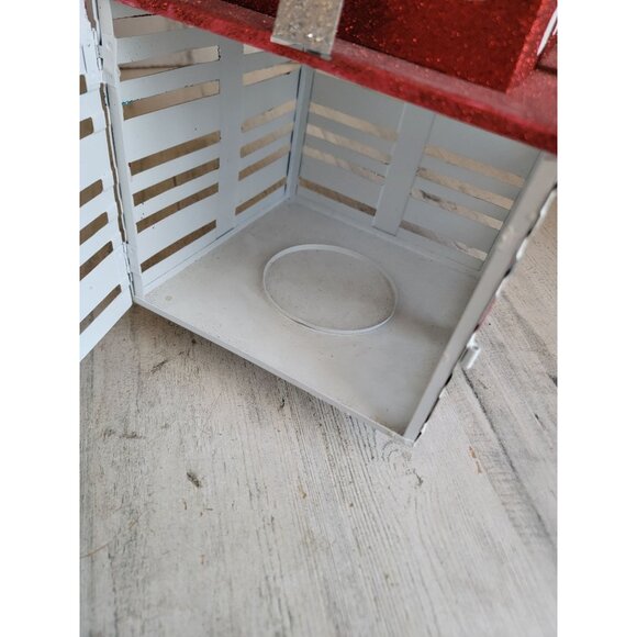 Large metal present candle holder‎ glitter Xmas home decor - Picture 9 of 12